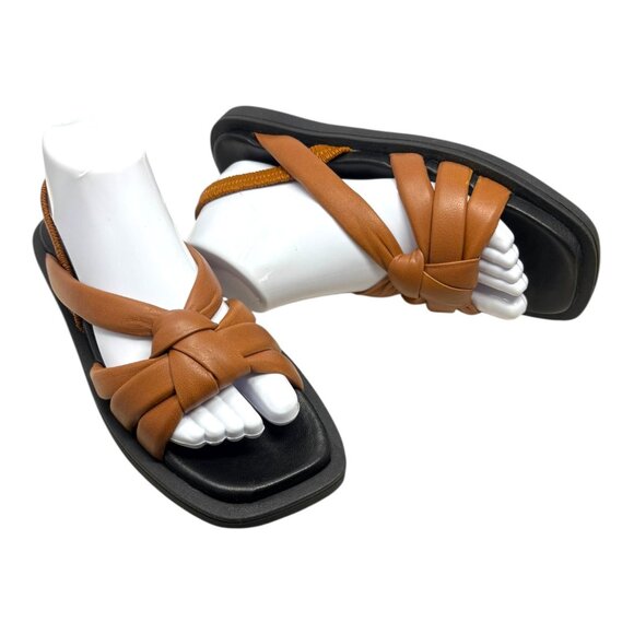 Shoe The Bear Copenhagen Krista Butterscotch Leather Slingback Sandals - Picture 11 of 12